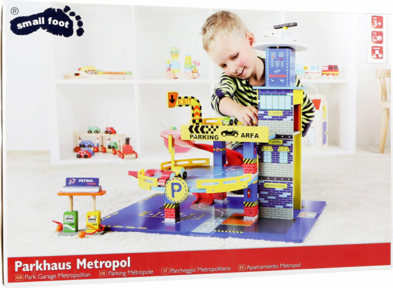 Detská parkovacia drevená garáž Metropol - Image 4