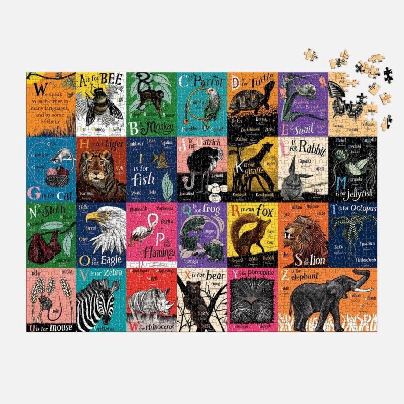 Puzzle A ako Bee: Abeceda v preklade 1000 dielikov - Image 2