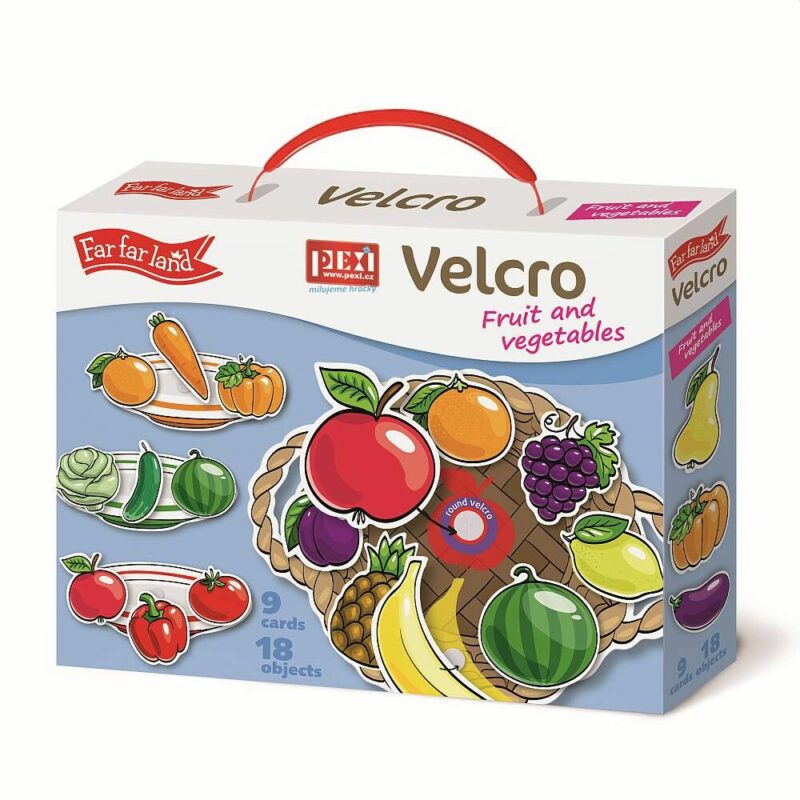Velcro skladačky - Ovocie a Zelenina