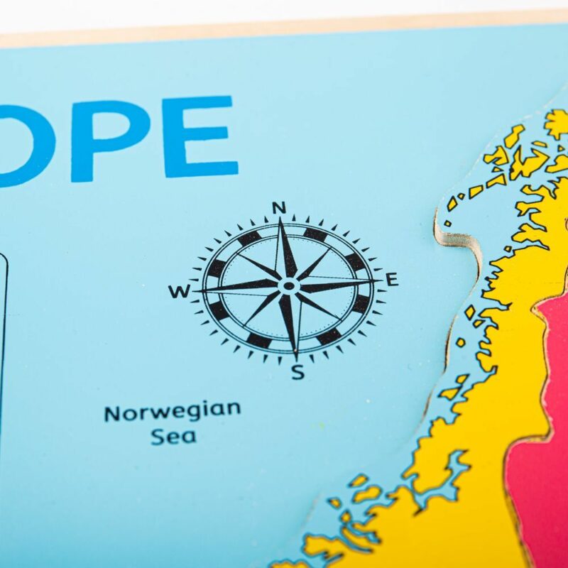 Drevené puzzle mapa Európy 25dielikov - Image 5