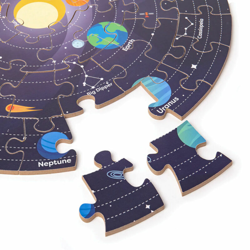 Okrúhle podlahové puzzle Slnečná sústava 50 dielikov - Image 2
