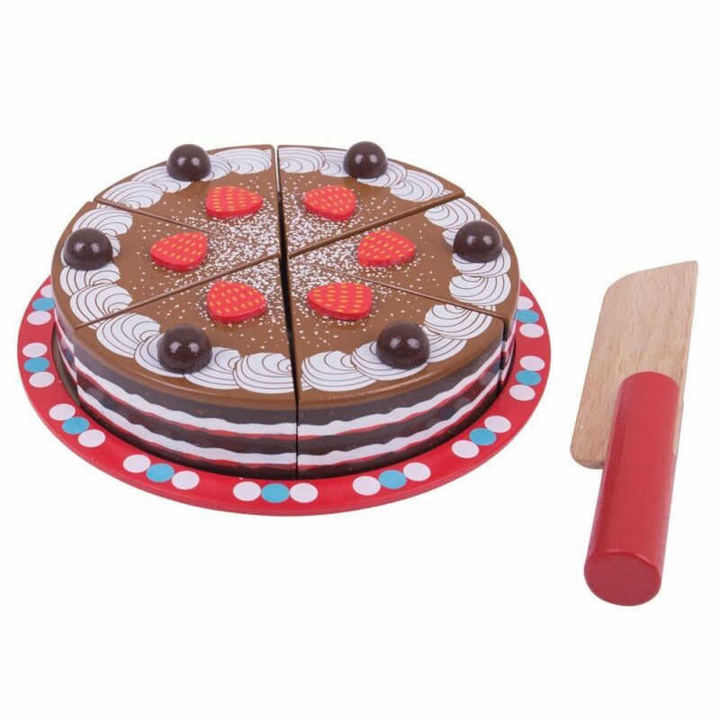 Krájacia čokoládová torta